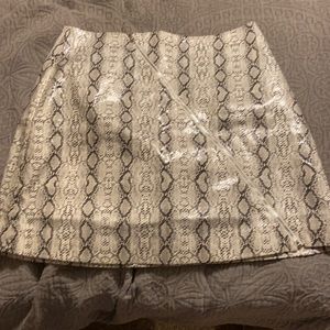 Snake skin skirt